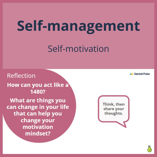 SEL Lesson focusing on Self-Motivation to use in your classroom as one of your SEL activities for Self-Management