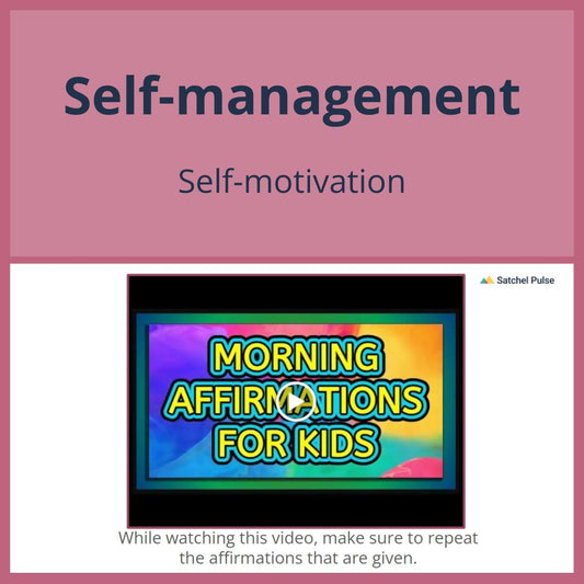 SEL Lesson focusing on Self-Motivation to use in your classroom as one of your SEL activities for Self-Management