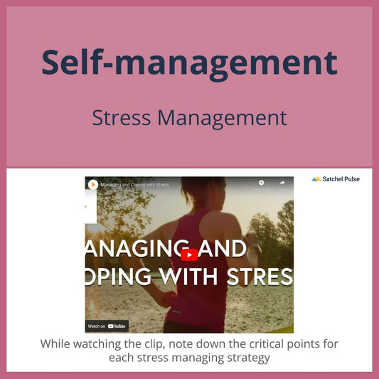 SEL Lesson focusing on Stress Management to use in your classroom as one of your SEL activities for Self-Management