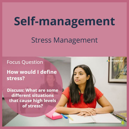 SEL Lesson focusing on Stress Management to use in your classroom as one of your SEL activities for Self-Management