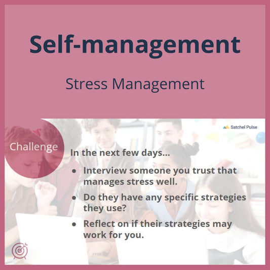 SEL Lesson focusing on Stress Management to use in your classroom as one of your SEL activities for Self-Management
