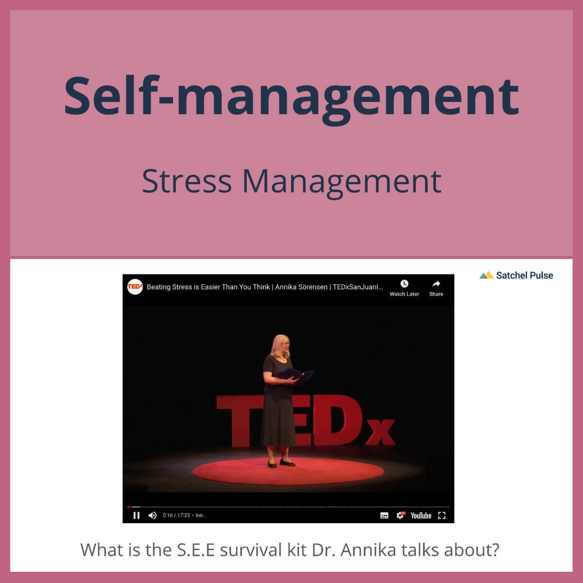 SEL Lesson focusing on Stress Management to use in your classroom as one of your SEL activities for Self-Management