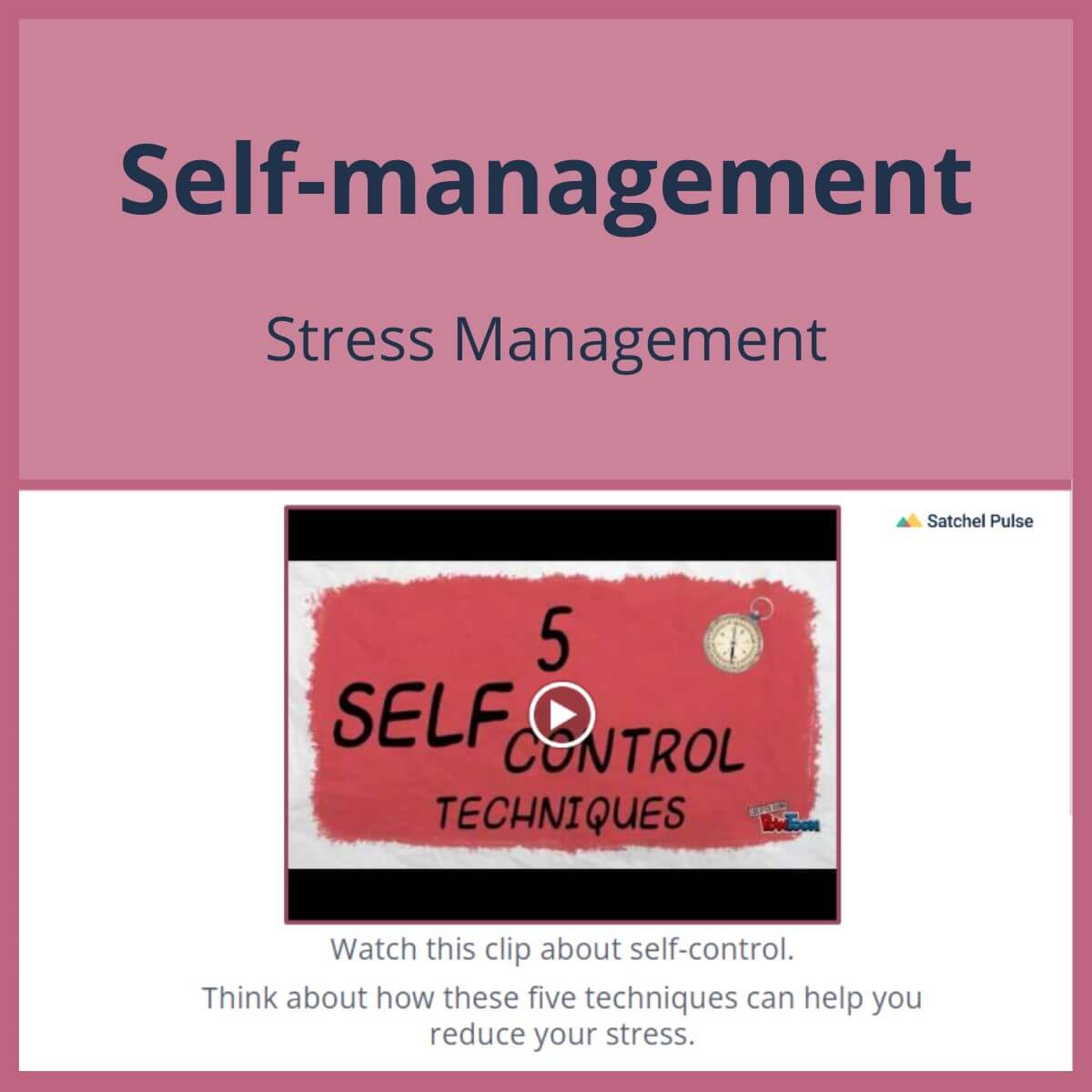 SEL Lesson focusing on Stress Management to use in your classroom as one of your SEL activities for Self-Management