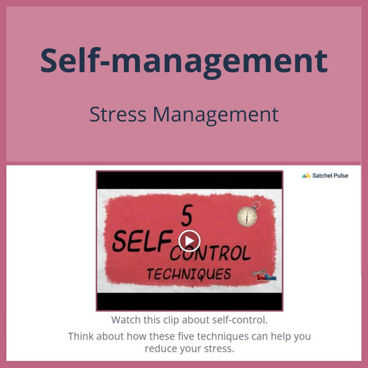 SEL Lesson focusing on Stress Management to use in your classroom as one of your SEL activities for Self-Management