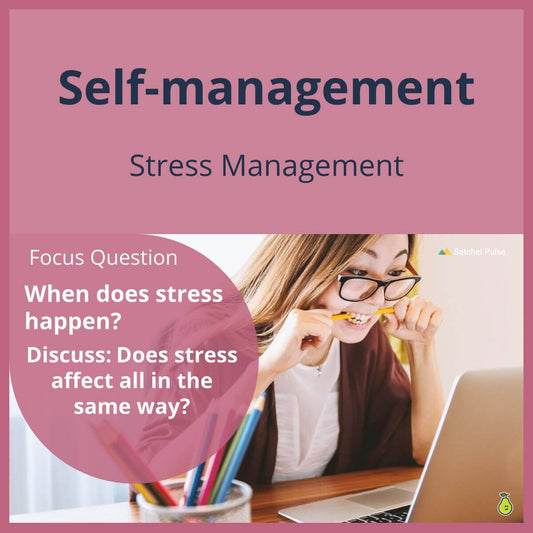 SEL Lesson focusing on Stress Management to use in your classroom as one of your SEL activities for Self-Management