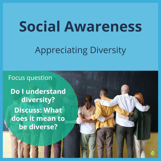 SEL Lesson focusing on Appreciating Diversity to use in your classroom as one of your SEL activities for Social Awareness