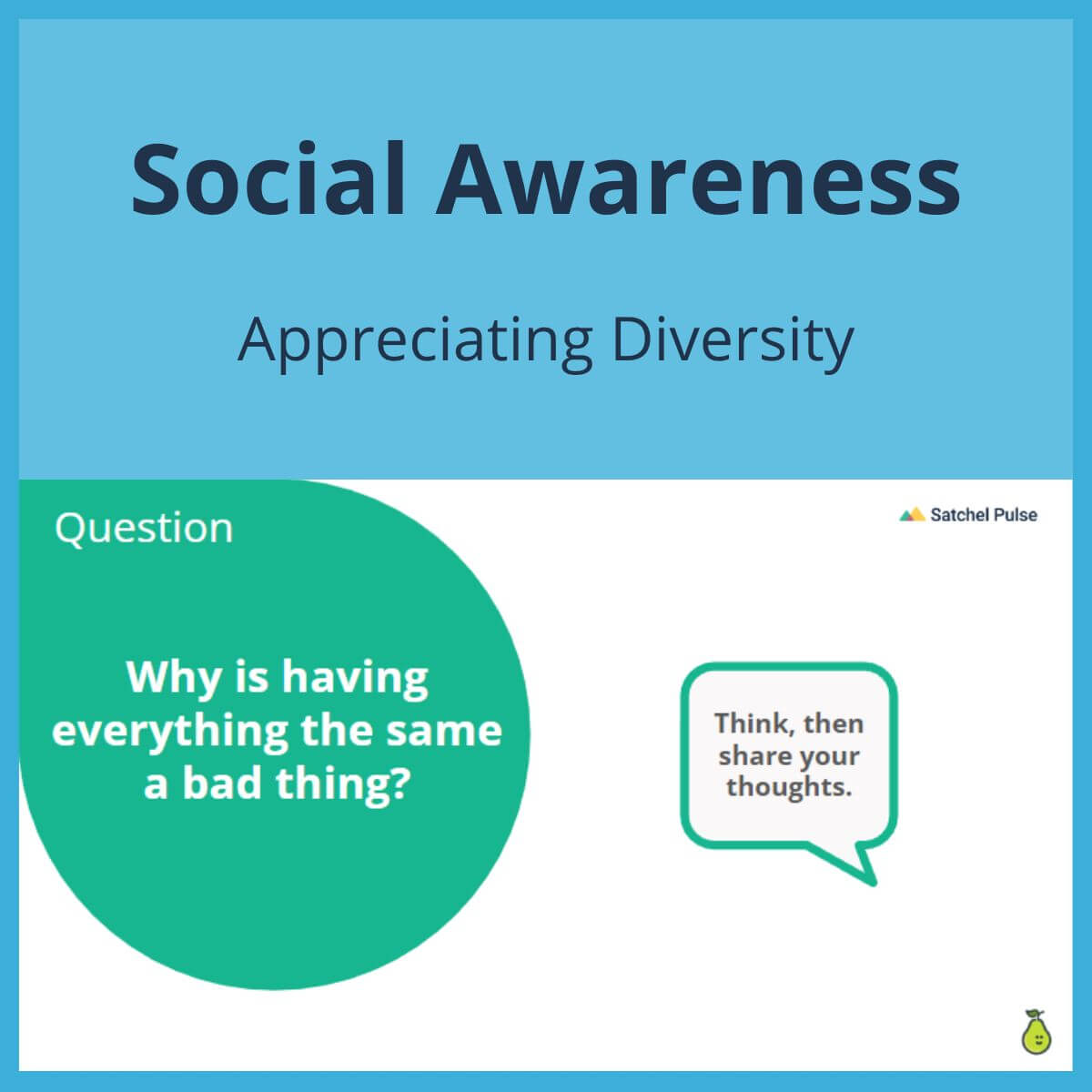 SEL Lesson focusing on Appreciating Diversity to use in your classroom as one of your SEL activities for Social Awareness