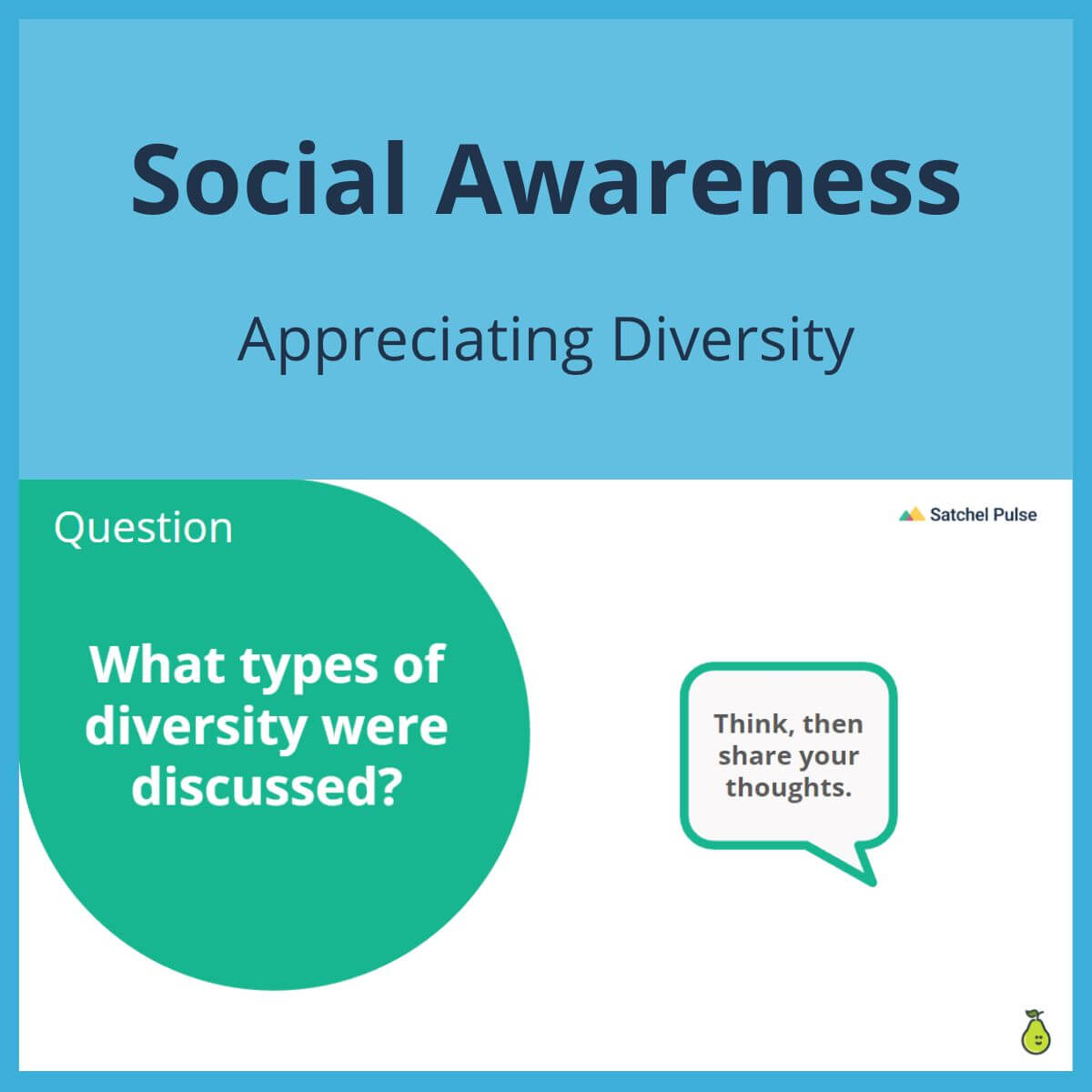 SEL Lesson focusing on Appreciating Diversity to use in your classroom as one of your SEL activities for Social Awareness