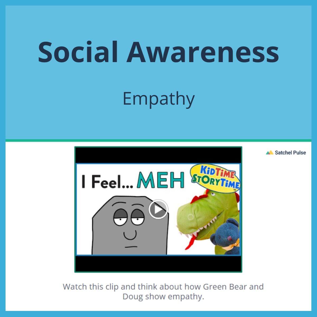 SEL Lesson focusing on Empathy to use in your classroom as one of your SEL activities for Social Awareness