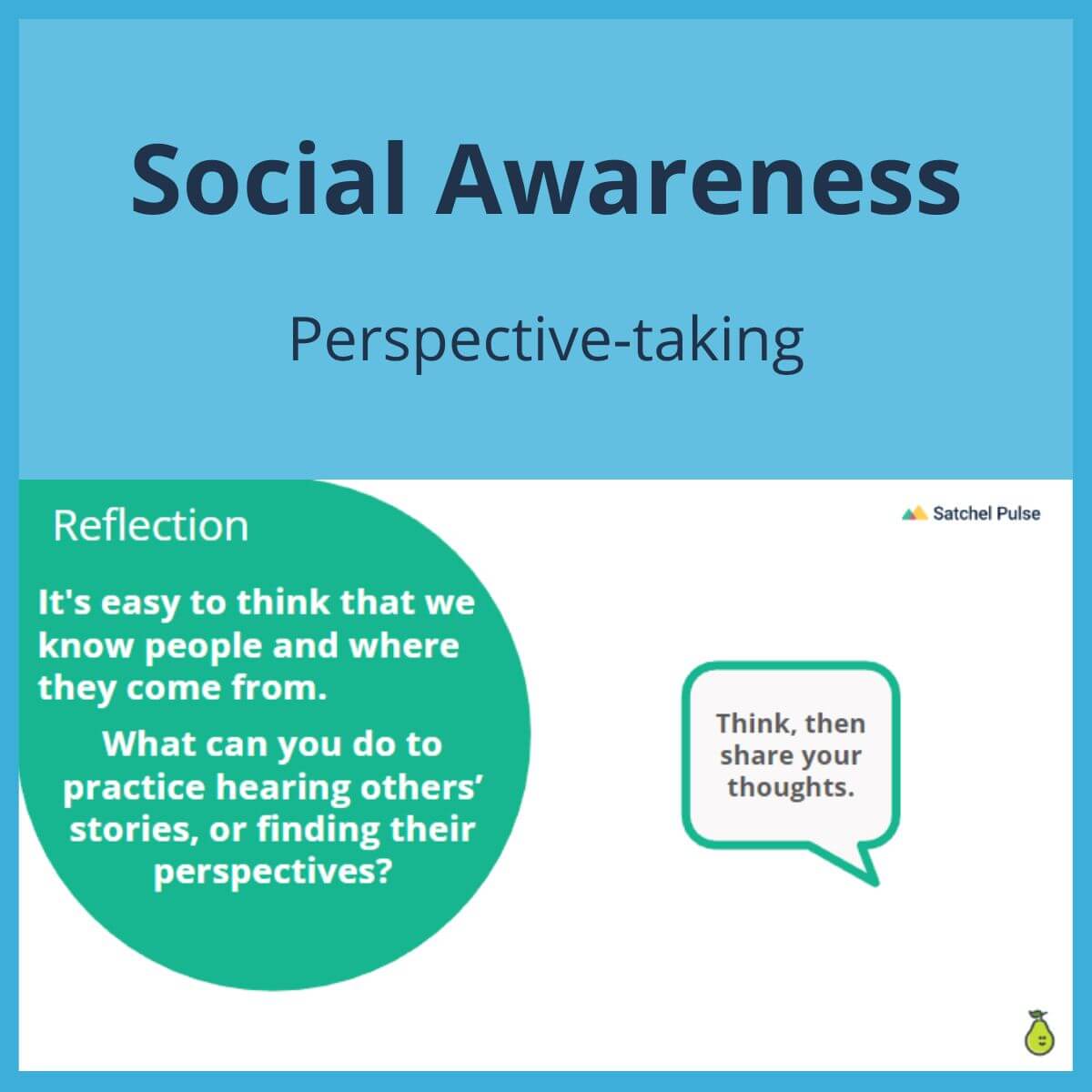 SEL Lesson focusing on Perspective-Taking to use in your classroom as one of your SEL activities for Social Awareness