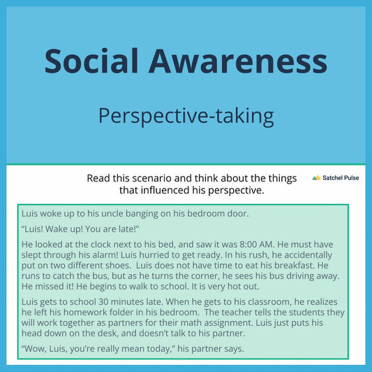 SEL Lesson focusing on Perspective-Taking to use in your classroom as one of your SEL activities for Social Awareness