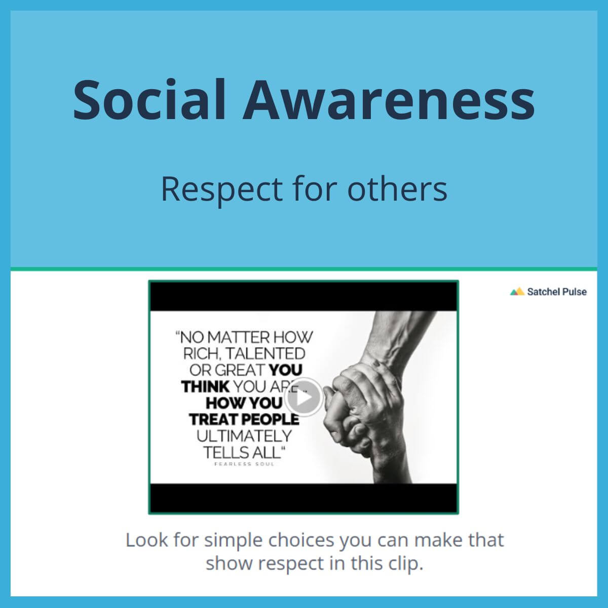 SEL Lesson focusing on Respect for Others to use in your classroom as one of your SEL activities for Social Awareness