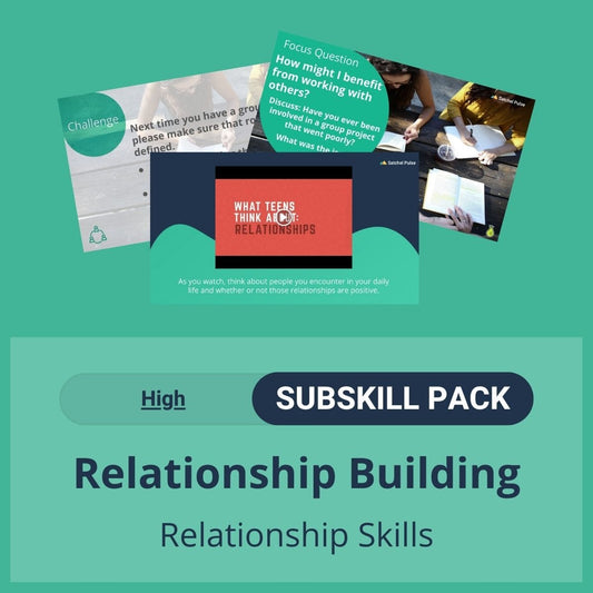 SEL Resource pack with social-emotional learning lessons and self-studies to help you teach Relationship Building in your classroom as a part of the SEL curriculum.