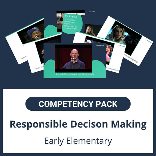 This SEL Resource pack for "Responsible Decision-Making" competency includes a range of SEL activities such as SEL lessons and self-studies