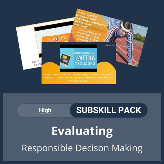 SEL Resource pack with social-emotional learning lessons and self-studies to help you teach Evaluating in your classroom as a part of the SEL curriculum.