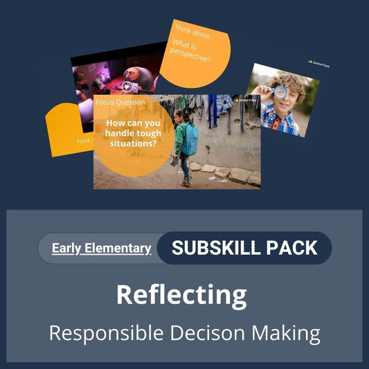 SEL Resource pack with social-emotional learning lessons and self-studies to help you teach Reflecting in your classroom as a part of the SEL curriculum.