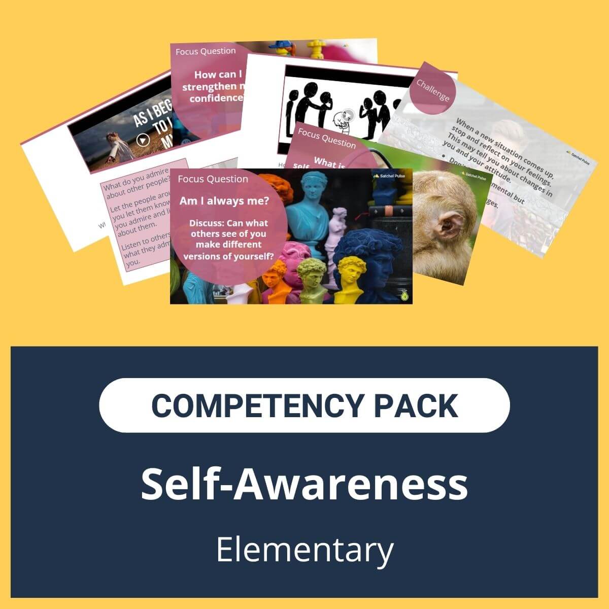 This SEL Resource pack for "Self Awareness" competency includes a range of SEL activities such as SEL lessons and self-studies