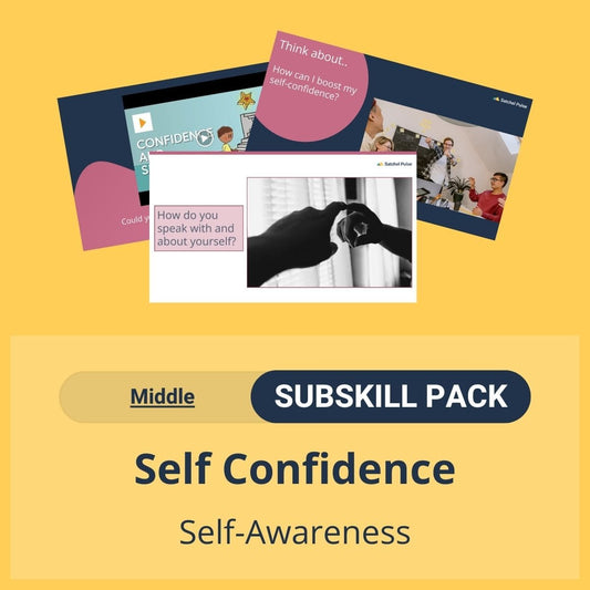 SEL Resource pack with social-emotional learning lessons and self-studies to help you teach Accurate Self Confidence in your classroom as a part of the SEL curriculum.