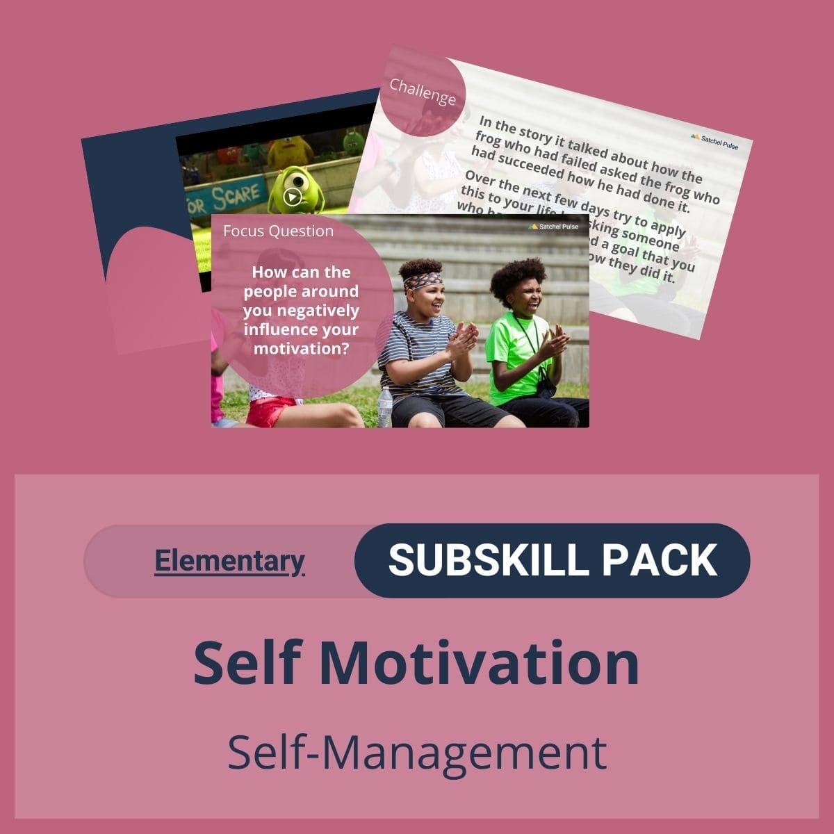 SEL Resource pack with social-emotional learning lessons and self-studies to help you teach Self Motivation in your classroom as a part of the SEL curriculum.