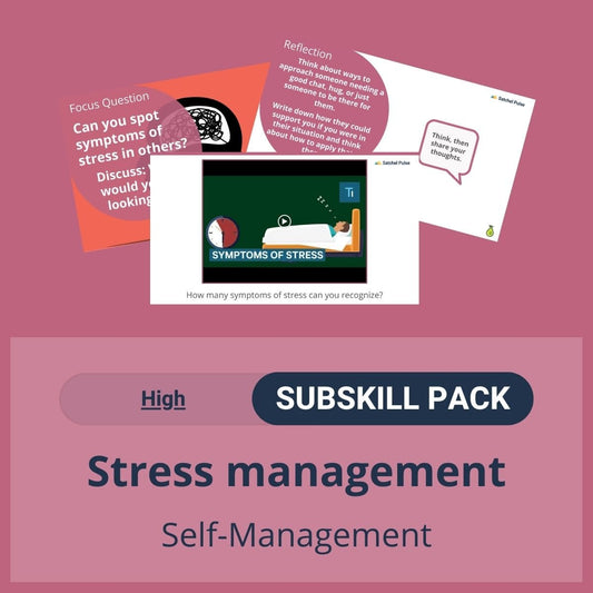 SEL Resource pack with social-emotional learning lessons and self-studies to help you teach Stress Management in your classroom.