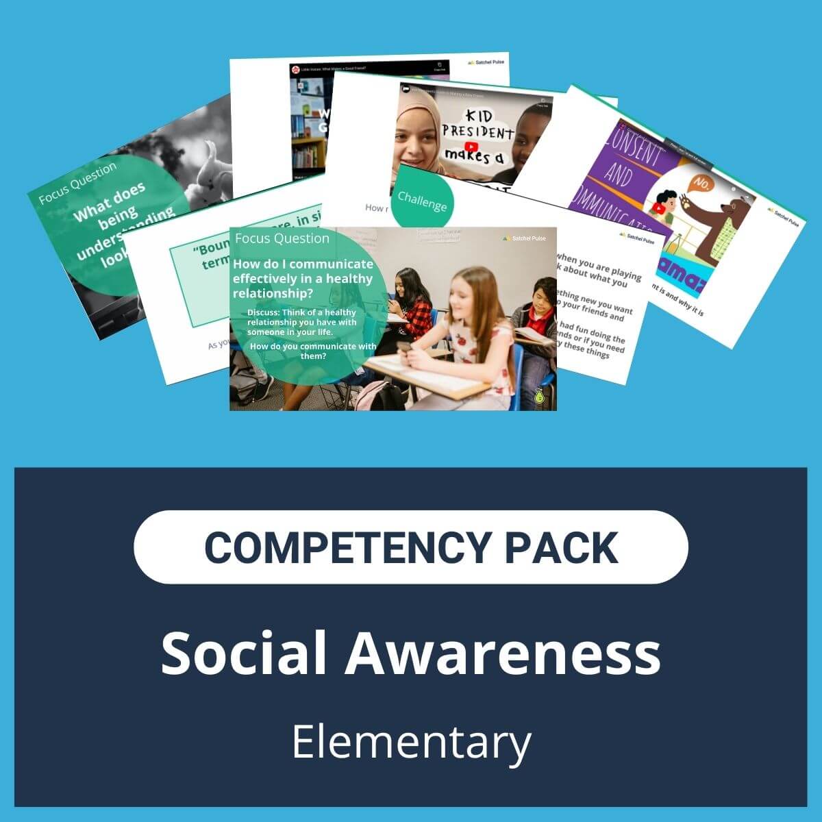 This SEL Resource pack for "Social Awareness" competency includes a range of SEL activities such as SEL lessons and self-studies