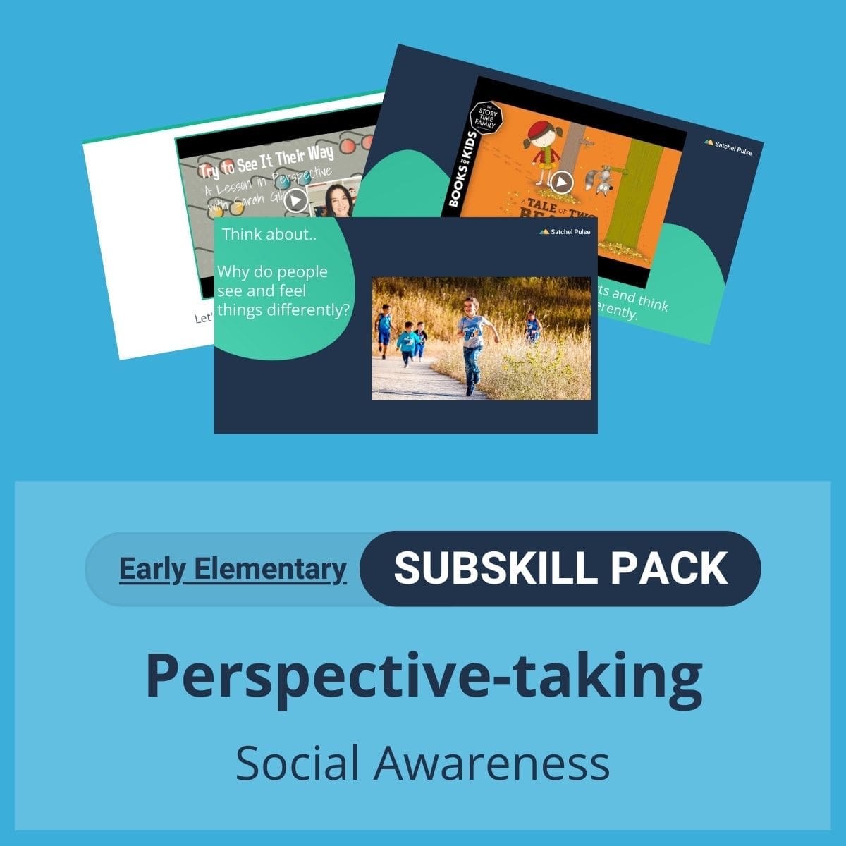 SEL Resource pack with social-emotional learning lessons and self-studies to help you teach Perspective-taking in your classroom as a part of the SEL curriculum.