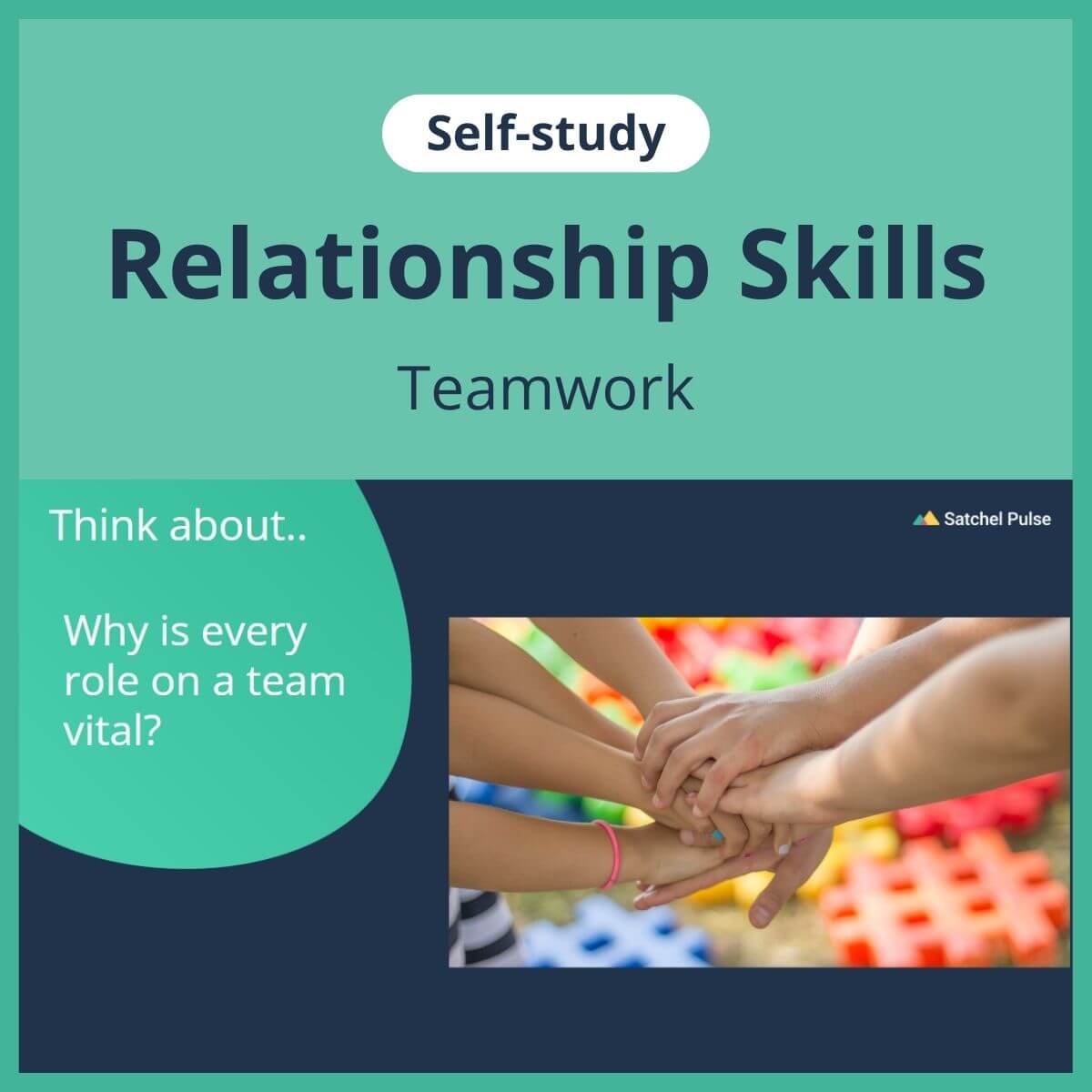 SEL self-study focusing on Team Work to use in your classroom as one of your SEL activities for Relationship Skills