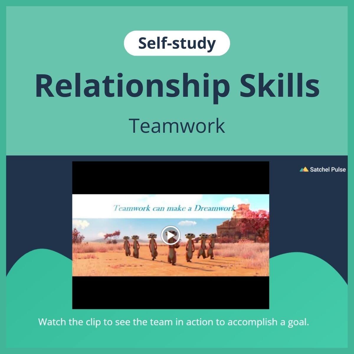 SEL self-study focusing on Team Work to use in your classroom as one of your SEL activities for Relationship Skills
