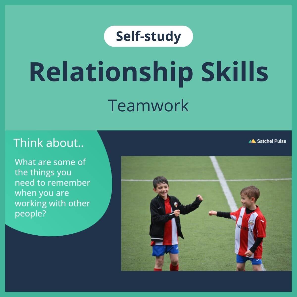 SEL self-study focusing on Team Work to use in your classroom as one of your SEL activities for Relationship Skills