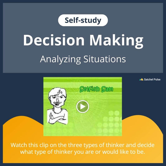 SEL self-study focusing on Analyzing Situations to use in your classroom as one of your SEL activities for Responsible Decision-Making