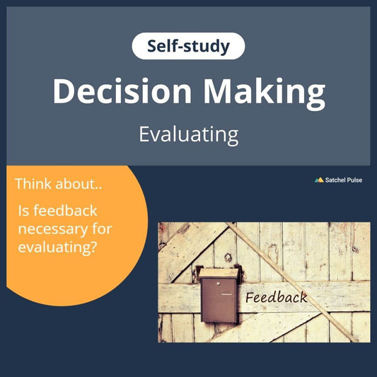 SEL self-study focusing on Evaluating to use in your classroom as one of your SEL activities for Responsible Decision-Making