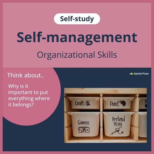 SEL self-study focusing on Organizational Skills to use in your classroom as one of your SEL activities for Self-Management