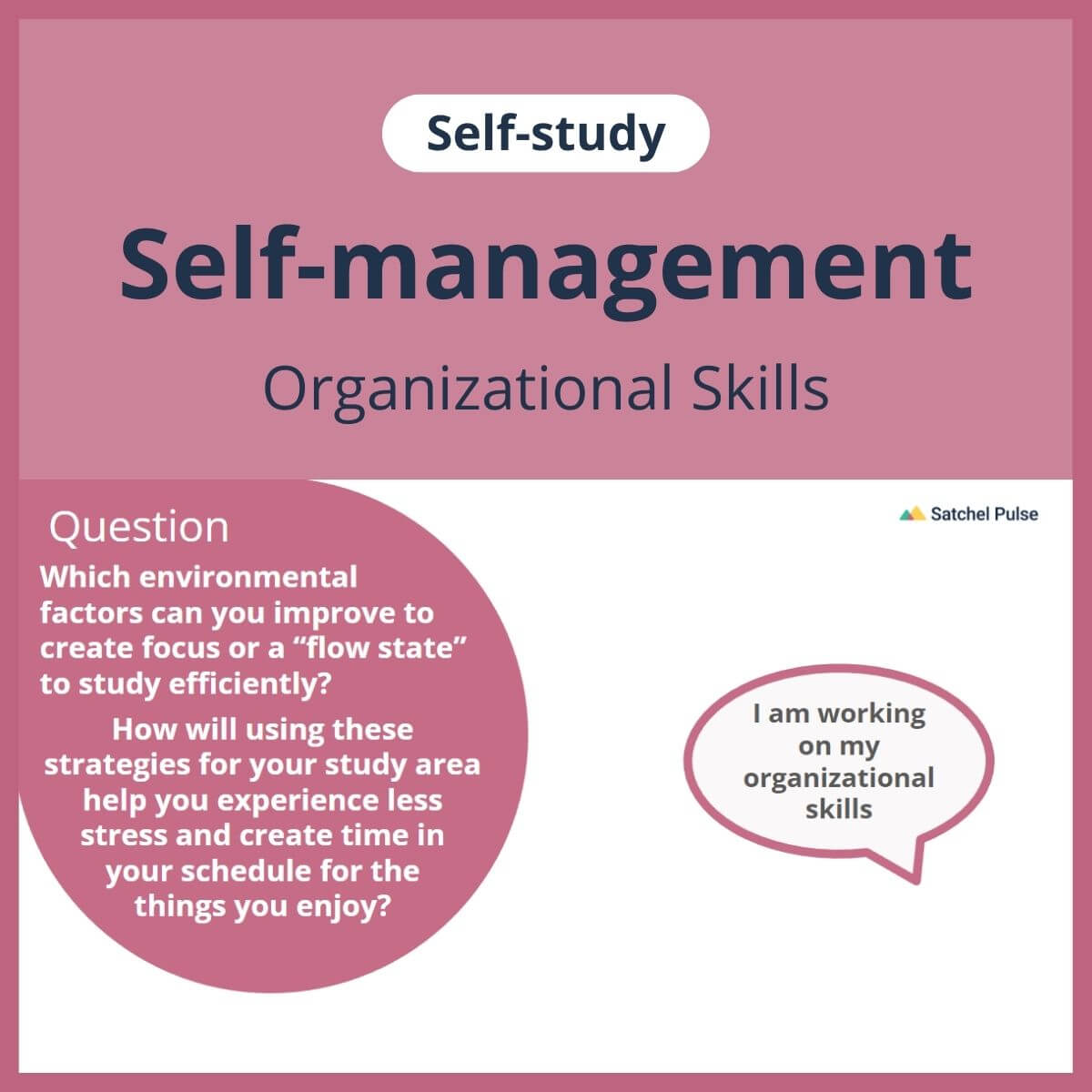 SEL self-study focusing on Organizational Skills to use in your classroom as one of your SEL activities for Self-Management