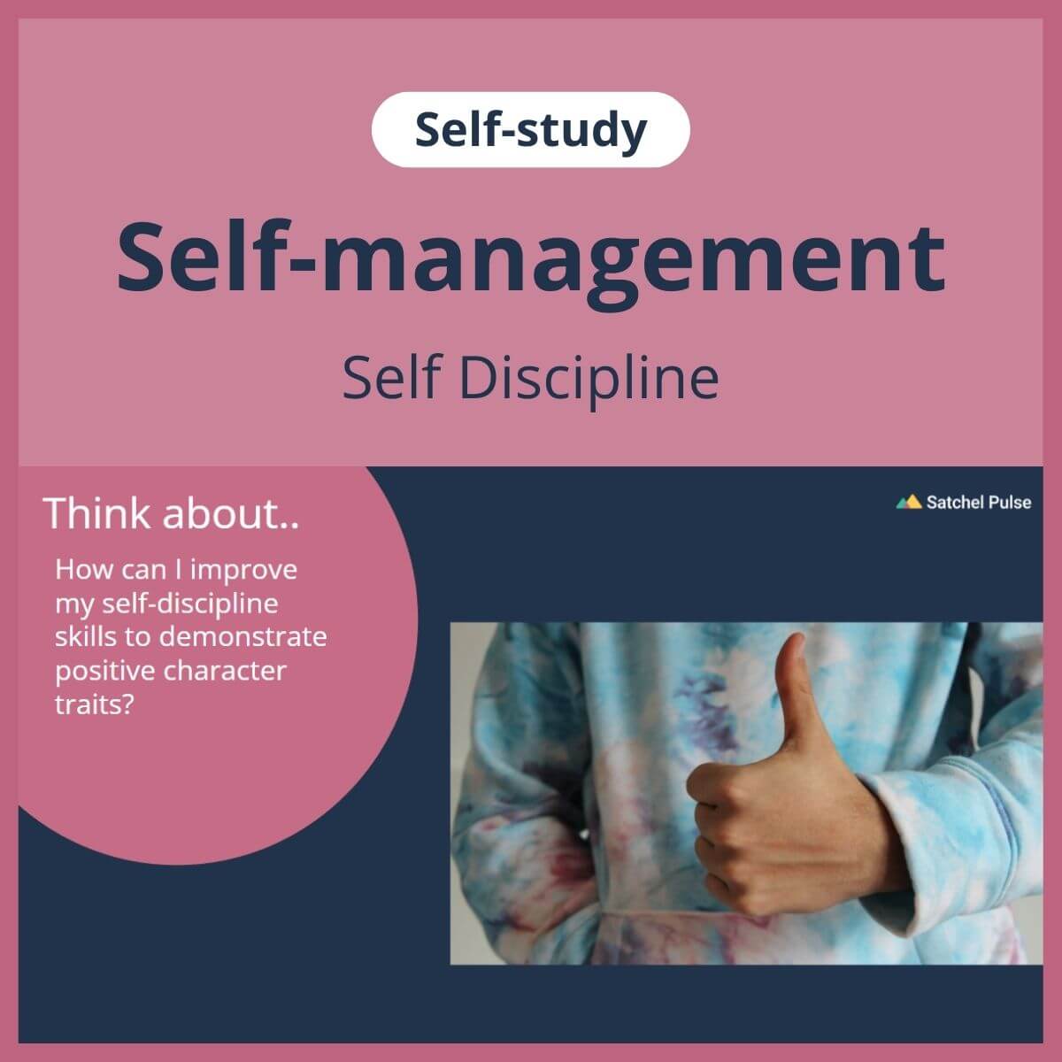 SEL self-study focusing on Self-Discipline to use in your classroom as one of your SEL activities for Self-Management