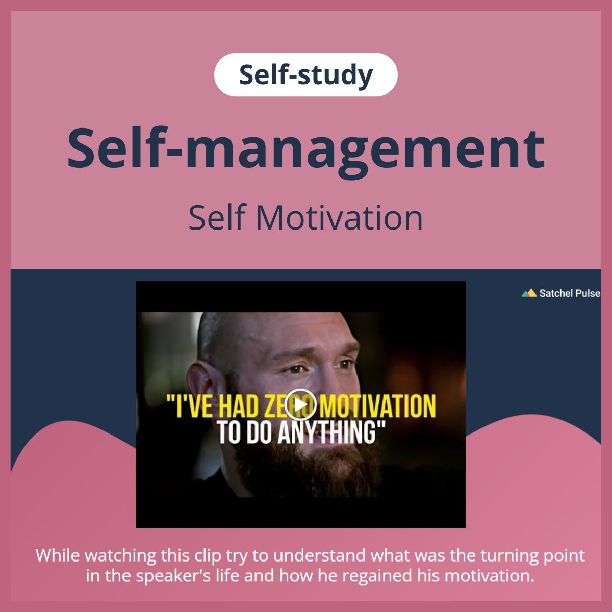 SEL self-study focusing on Self-Motivation to use in your classroom as one of your SEL activities for Self-Management