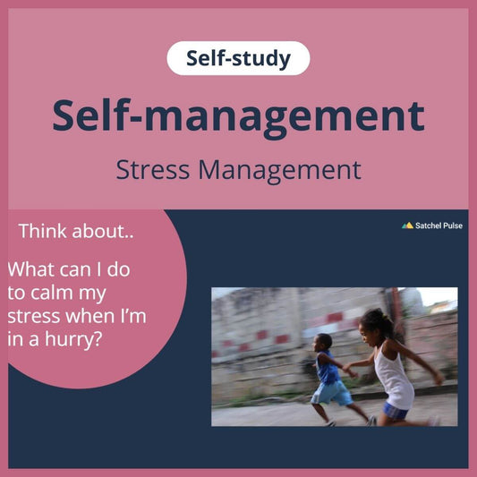 SEL self-study focusing on Stress Management to use in your classroom as one of your SEL activities for Self-Management