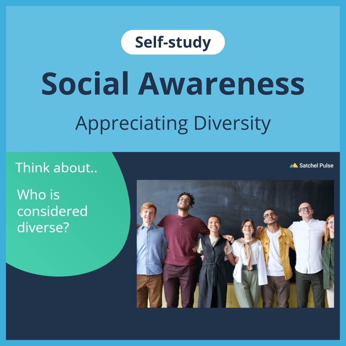 SEL self-study focusing on Appreciating Diversity to use in your classroom as one of your SEL activities for Social Awareness