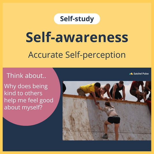 SEL self-study focusing on Accurate Self-Perception to use in your classroom as one of your SEL activities for Self-Awareness