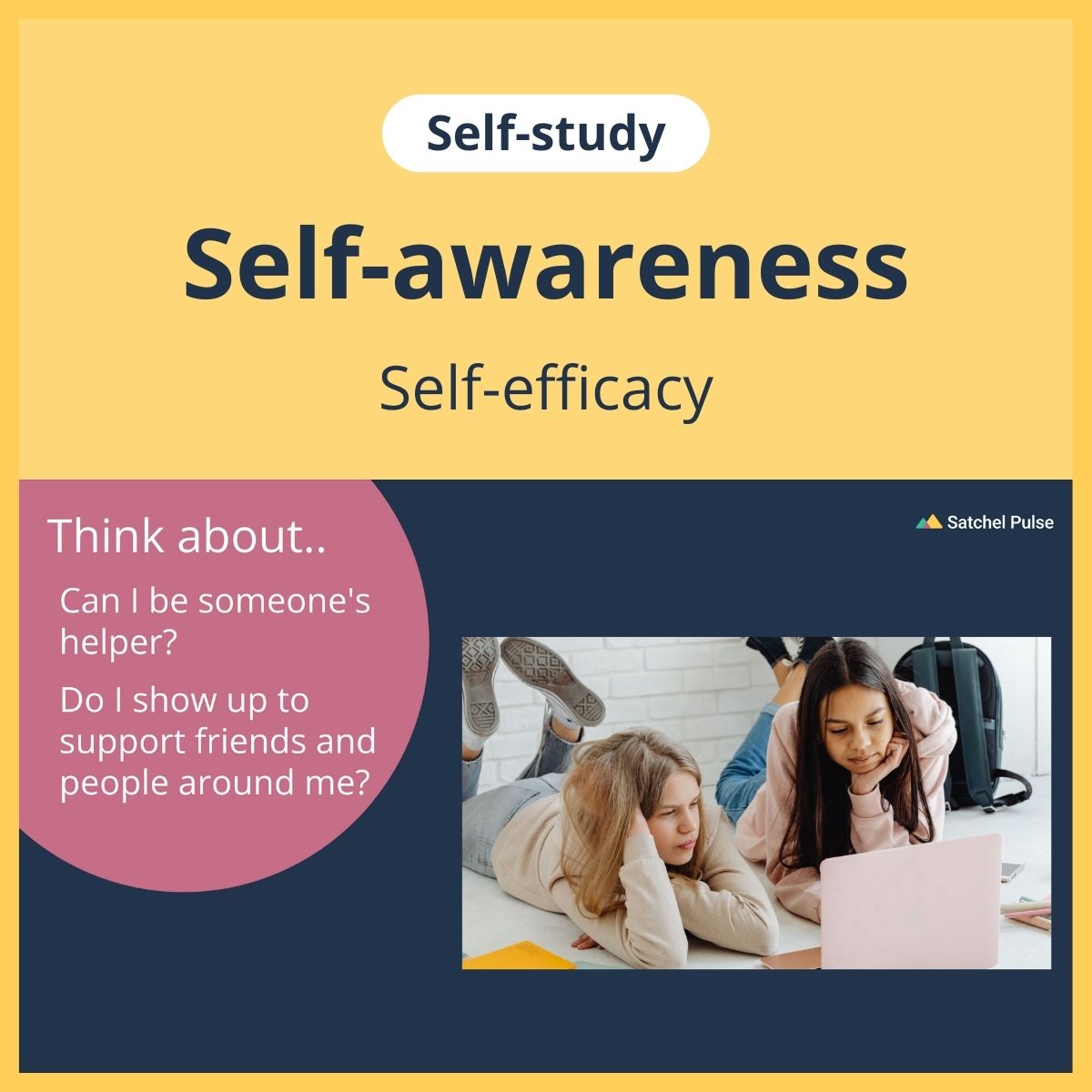 SEL self-study focusing on Self-Efficacy to use in your classroom as one of your SEL activities for Self-Awareness