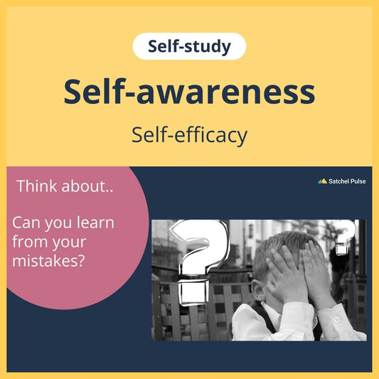 SEL self-study focusing on Self-Efficacy to use in your classroom as one of your SEL activities for Self-Awareness
