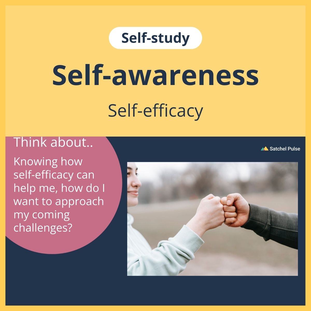 SEL self-study focusing on Self-Efficacy to use in your classroom as one of your SEL activities for Self-Awareness