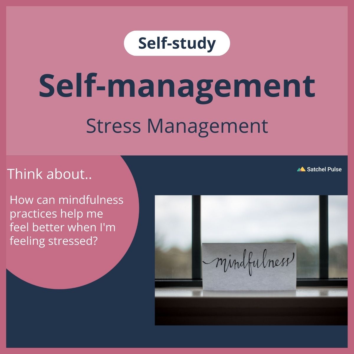 SEL self-study focusing on Stress Management to use in your classroom as one of your SEL activities for Self-Management