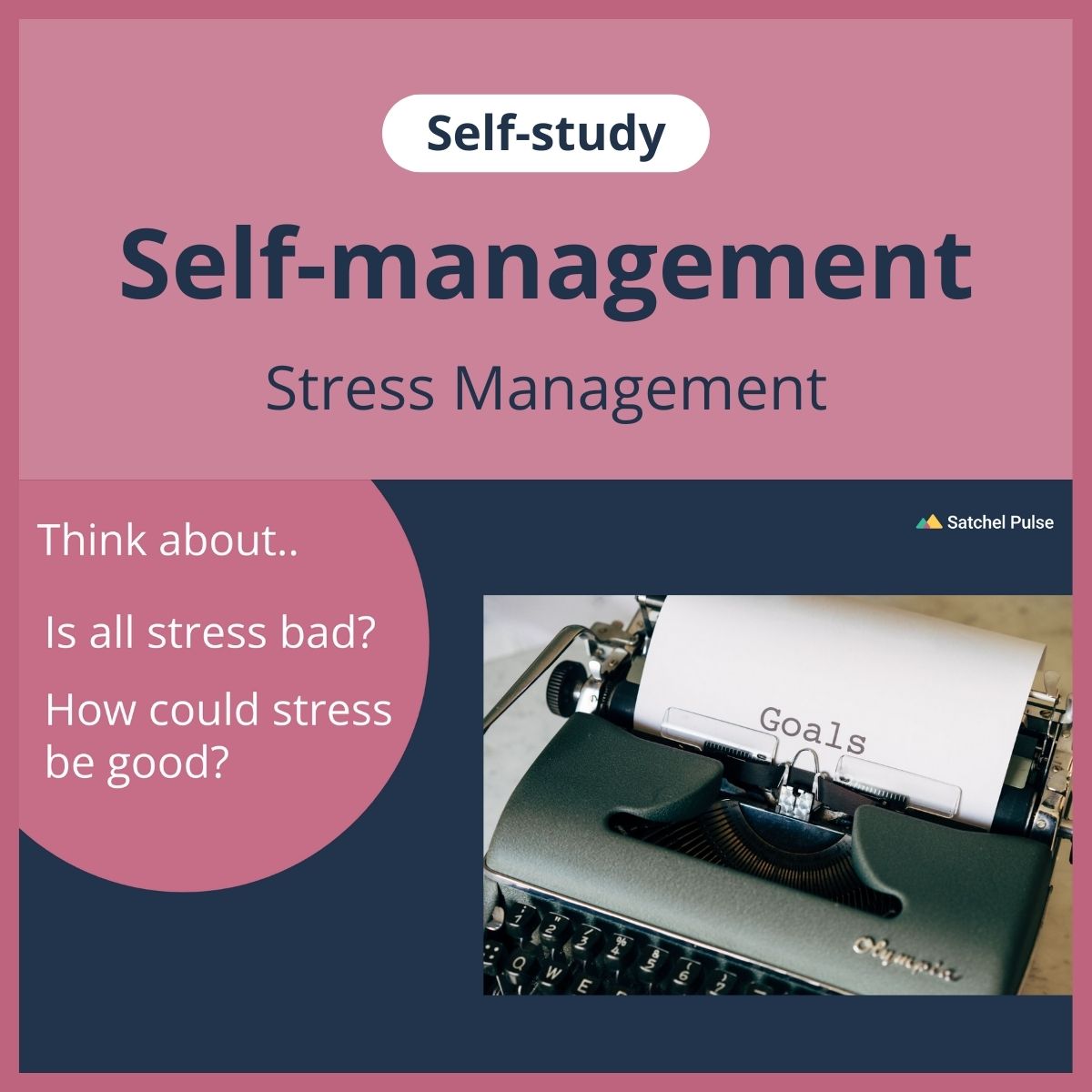 SEL self-study focusing on Stress Management to use in your classroom as one of your SEL activities for Self-Management