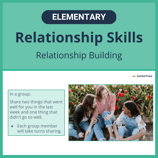 A free ready-made SEL lesson focusing on the subskill of 'Relationship Building'