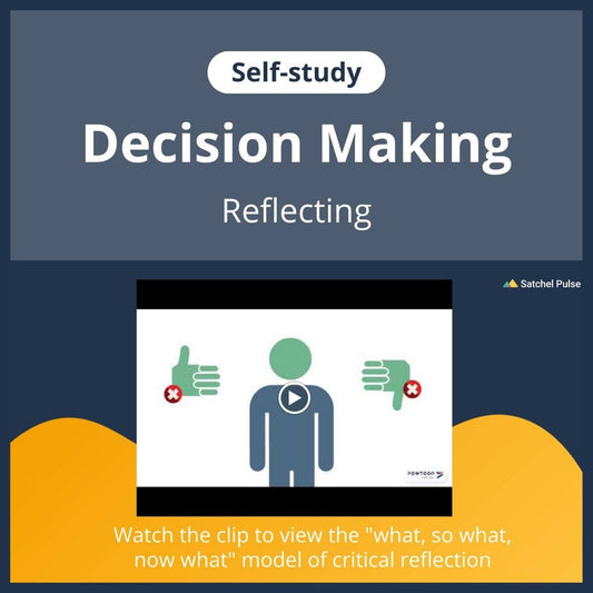 SEL self-study focusing on Reflecting to use in your classroom as one of your SEL activities for Responsible Decision-Making