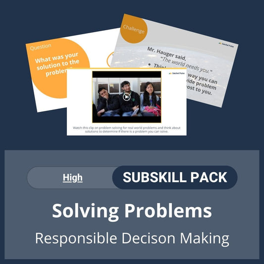 SEL Resource pack with social-emotional learning lessons and self-studies to help you teach Solving Problems in your classroom as a part of the SEL curriculum.