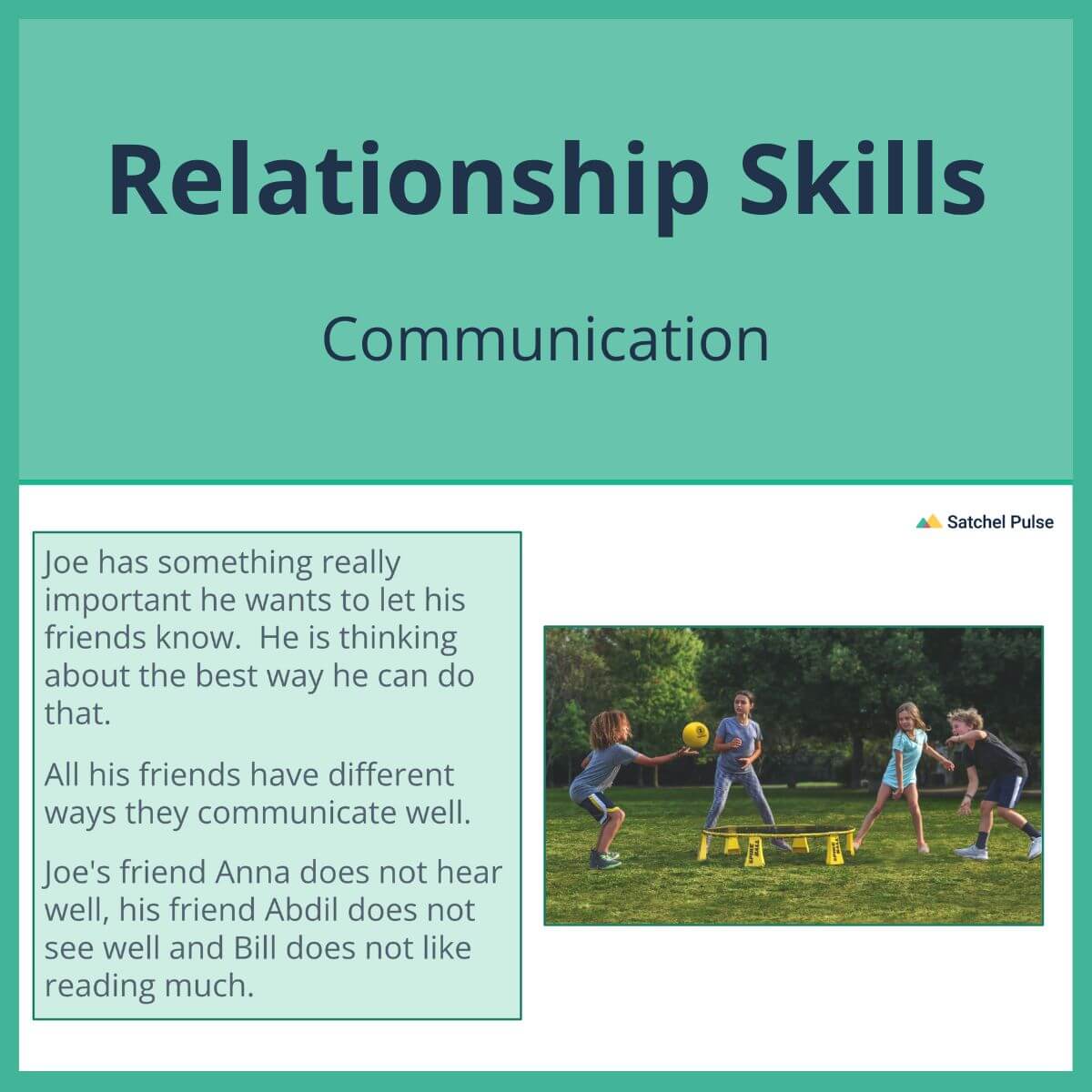 SEL Lesson focusing on Communication to use in your classroom as one of your SEL activities for Relationship Skills