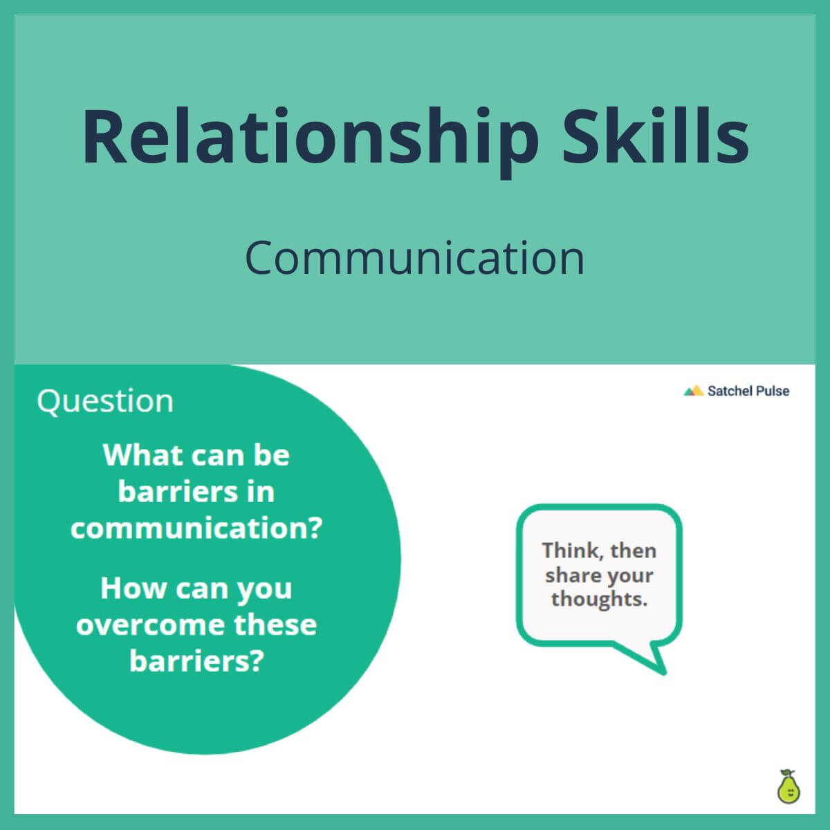 SEL Lesson focusing on Communication to use in your classroom as one of your SEL activities for Relationship Skills