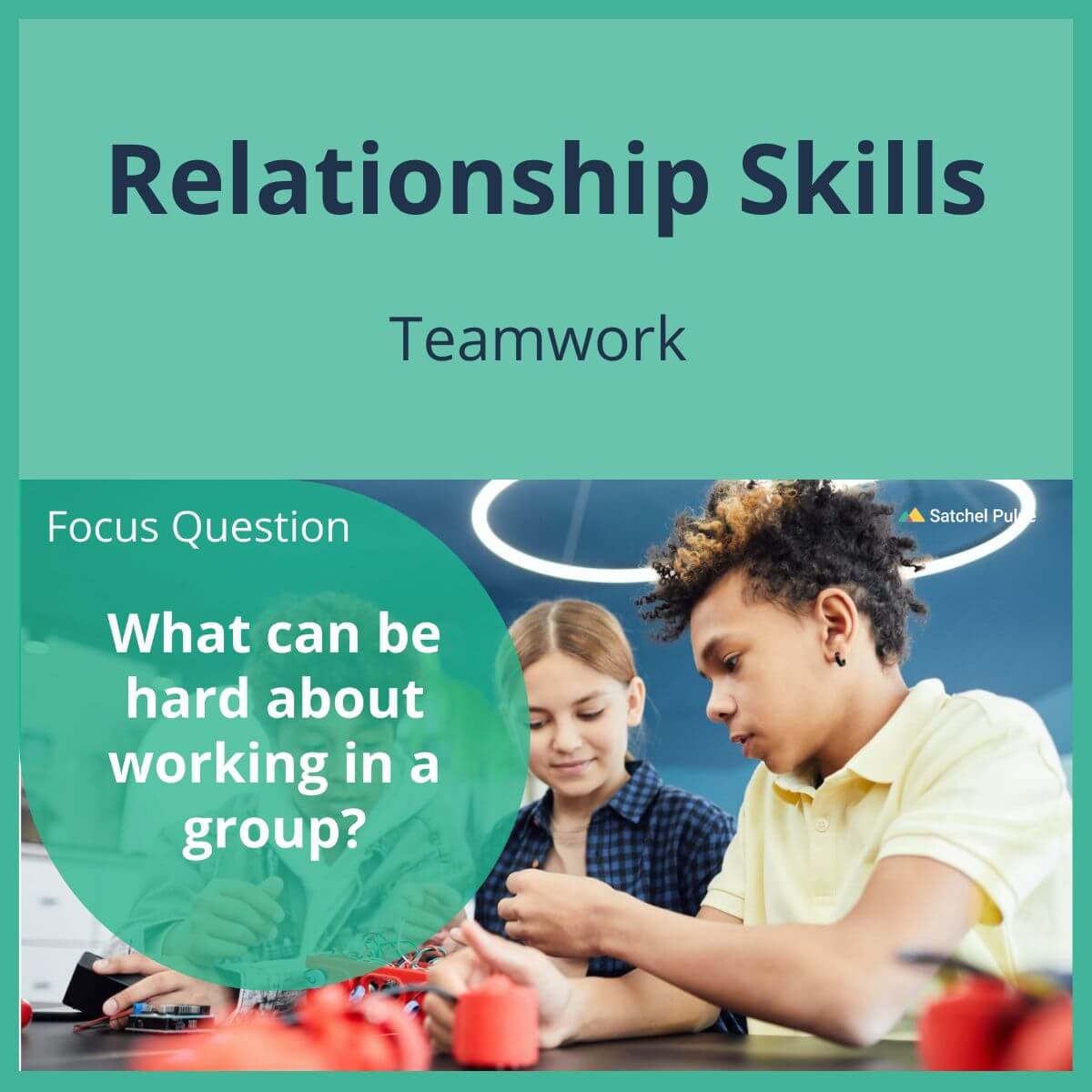 SEL Lesson focusing on Team Work to use in your classroom as one of your SEL activities for Relationship Skills