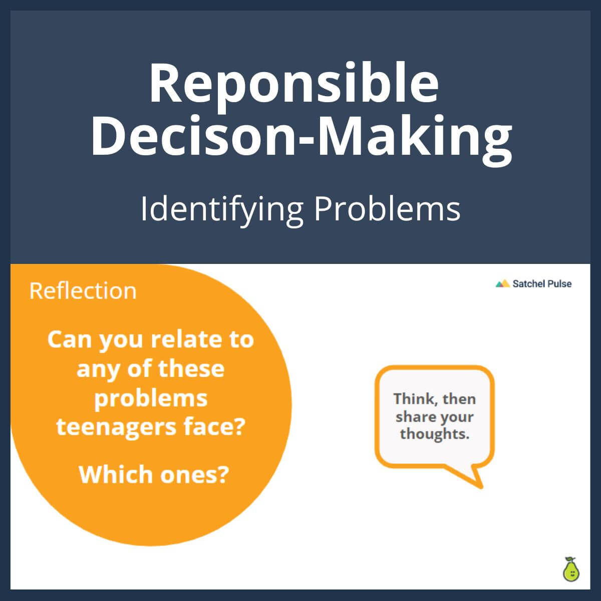 SEL Lesson focusing on Identifying Problems to use in your classroom as one of your SEL activities for Responsible Decision-Making